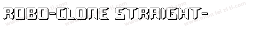 Robo-Clone Straight字体转换